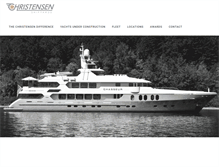 Tablet Screenshot of christensenyachts.com